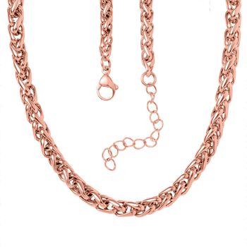 Byzantinische 50+5cm Halskette in Ros&eacute;goldton