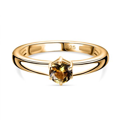 AA Natürlicher, goldener Tansanit Ring - 0,58 ct. image number 0