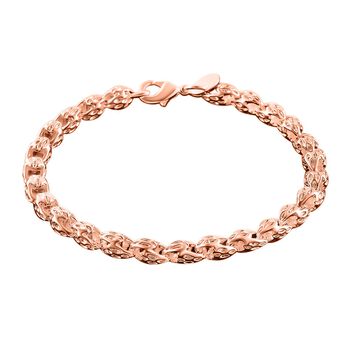 Gliederarmband in Ros&eacute;goldton, 19cm