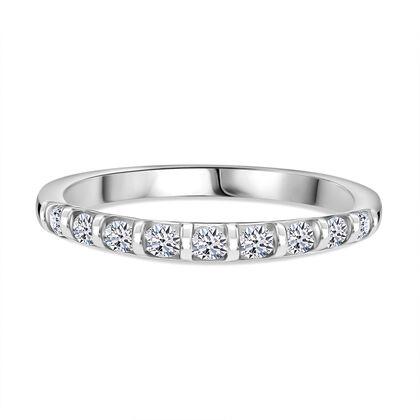 Luxuriant Diamond - Lab Grown Diamant SI-GH Ring 925 Silber platiniert (Gr&ouml;&szlig;e 21.00) ca. 0,50 ct