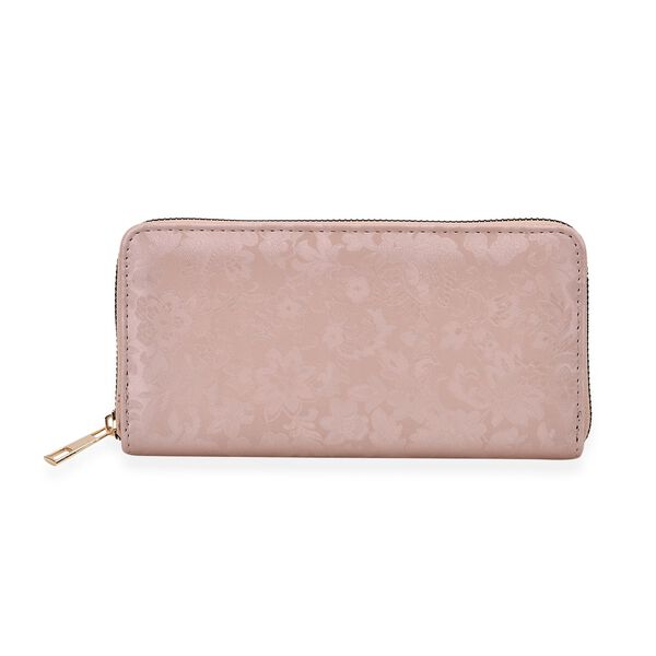 Brieftasche mit Renaissance-Prägung, RFID-Schutz, Münzfach und 8 Kartenfächern, 20 x 10 x 3 cm, grau
