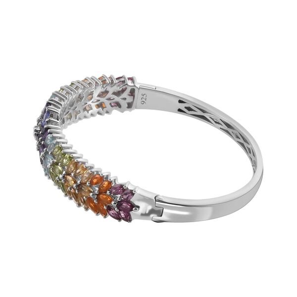 Mehrfarbiger Edelstein-Armreif 19 cm- 12,34 Ct image number 4
