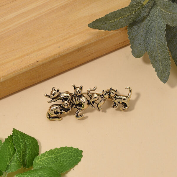 Reine Legierung Antikes Gold Brosche 8,40g image number 1