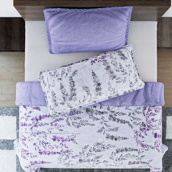 6-teiliges Bettbezug Set, 2 Bettbez&uuml;ge, 4 Kissenbez&uuml;ge, violett image number 5