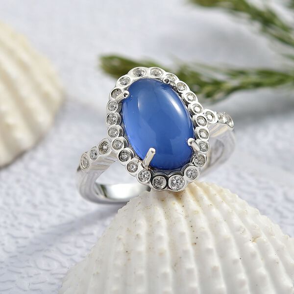 D'Joy Aurora Mondstein und Zirkon Ring - 4 ct. image number 1