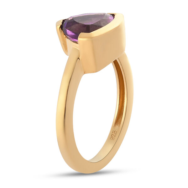 Afrikanischer Amethyst-Ring, 925 Silber vergoldet  ca. 1,77 ct image number 5