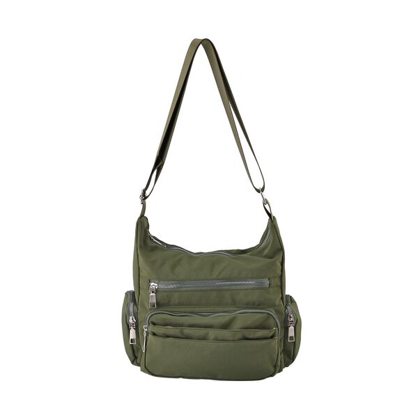 Umh&auml;ngetasche mit mehreren F&auml;chern, Gr&uuml;n