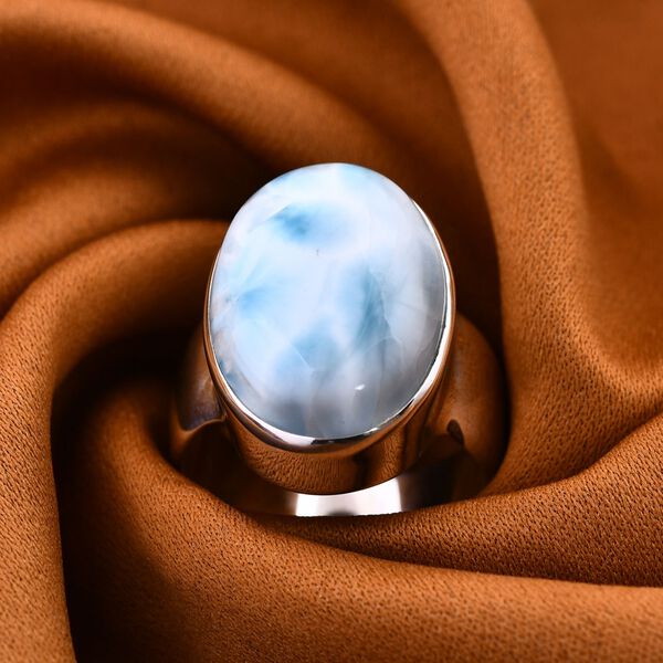 Royal Bali Kollektion - AAA Larimar Ring - 21,03 ct. image number 1
