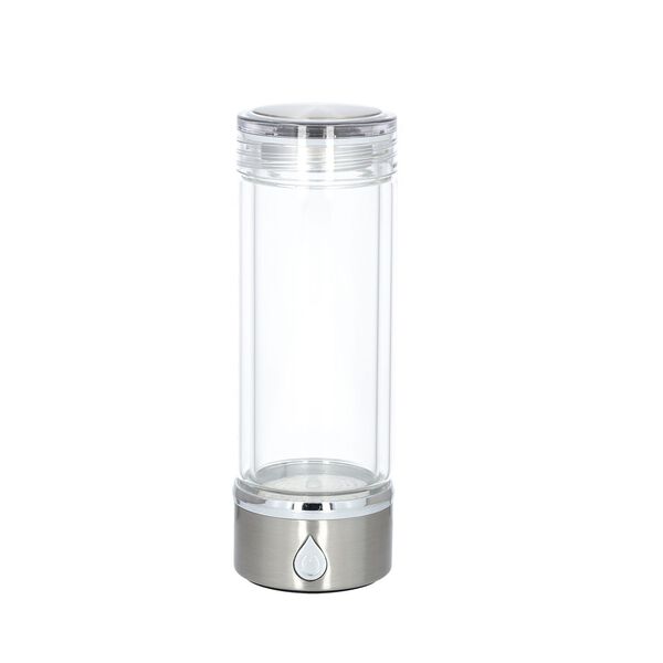 Hydrogener Wasserstoff Wassergenerator 380ml, Größe 7x21 cm Silber
