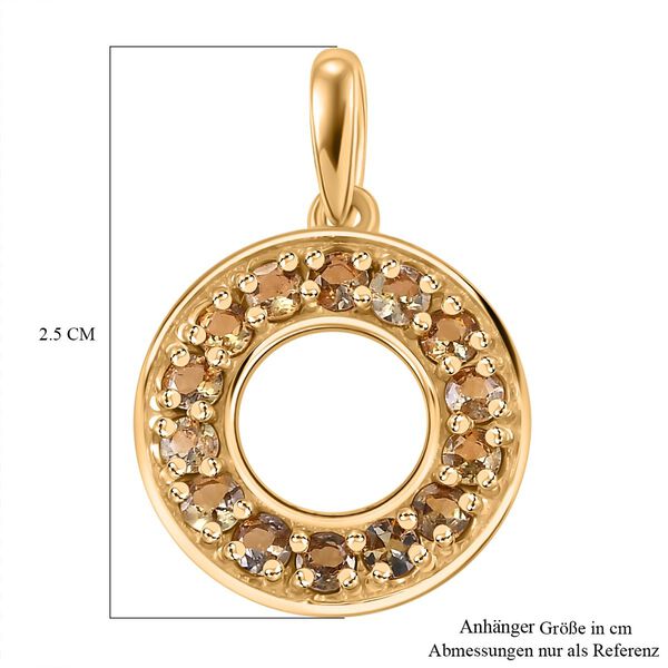 AA nat&uuml;rlicher goldener Tansanit Anh&auml;nger, ca. 0,87 ct. image number 6