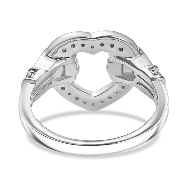 LUXURIANT SI Labor Diamant Ring, 925 Silber rhodiniert - 0,24 ct. image number 6