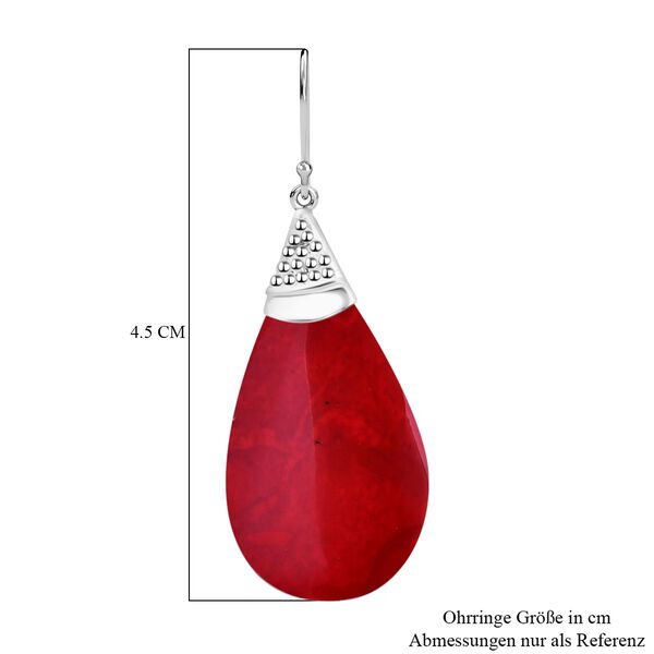 Royal Bali Kollektion- Rote Koralle-Ohrringe image number 4