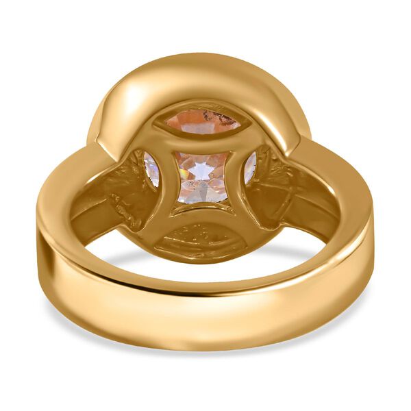 EF Moissanit Ring in Silber mit Gelbgold Vermeil - 3,47 ct. image number 5