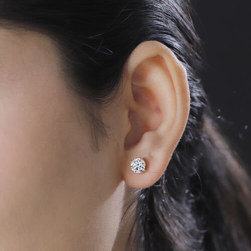 LUXURIANT DIAMOND- VS-GH Labor Diamant Ohrringe in 585 Gelbgold - 1 ct. image number 3