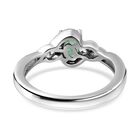 2er-Set-Kagem sambischer Smaragd-Anhänger und Ring, 925 Silber platiniert, 0,90 ct. image number 5