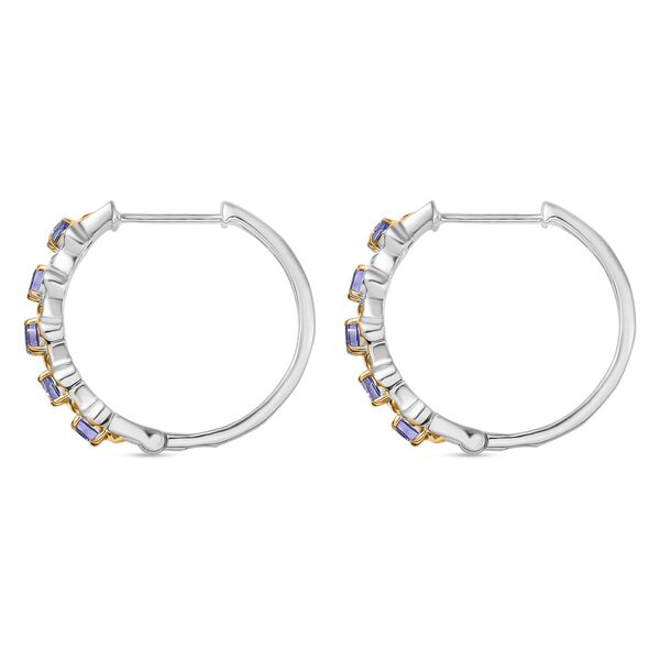 D’Joy zweifarbige Tansanit Creolen - 1 ct. image number 3