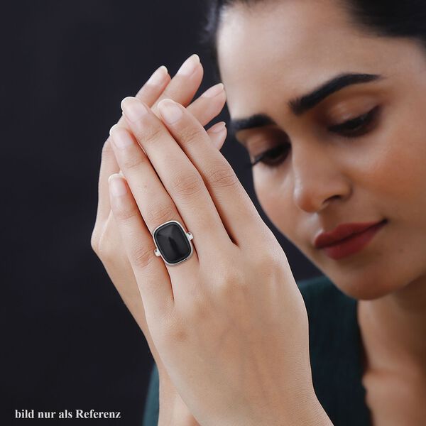 Schwarzer Turmalin Ring, ca. 35.00 ct image number 3