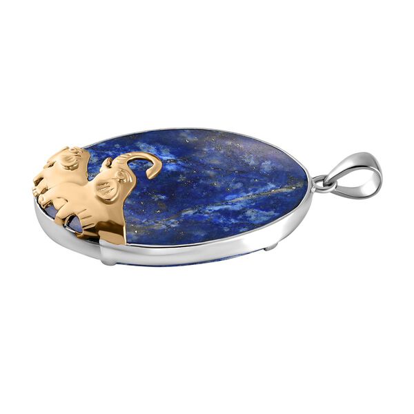 Lapislazuli Anh&auml;nger 925 Silber bicolor ca. 71,00 ct image number 5