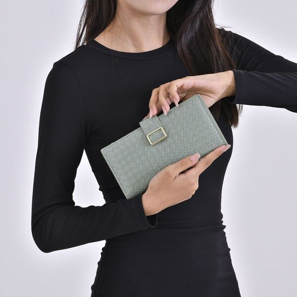 PU-Leder Brieftasche mit RFID-Schutz, olivgrün image number 3