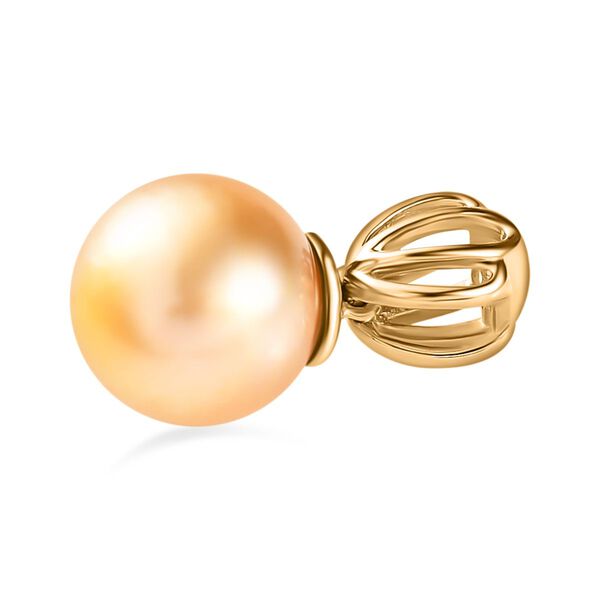 ILIANA AAA 10-11mm goldene S&uuml;dseeperle Anh&auml;nger in 750 Gold image number 7