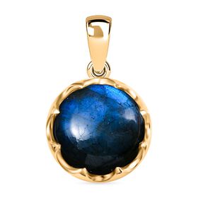 Labradorit und Zirkon Anhänger - 6,10 ct.