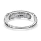 LUSTRO STELLA - Weißer Zirkonia Ring, 925 Silber rhodiniert, (Größe 17.00) image number 4