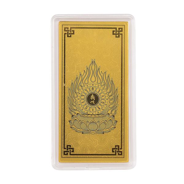 Ein Hauch von Luxus- 999er Goldplatte Muster der sieben Chakren image number 0