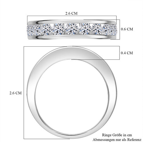 LUXURIANT DIAMOND- SGL zertifizierter VS-EF Labor Diamant Ring in 950 Platin - 2 ct. image number 4