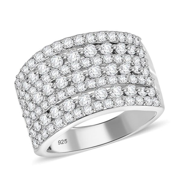 J Francis gefertigt mit SWAROVSKI-  Swarovski Zirkonia Cluster Ring image number 4