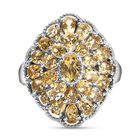 Citrin-Ring 925 Silber platiniert  ca. 5,07 ct image number 0