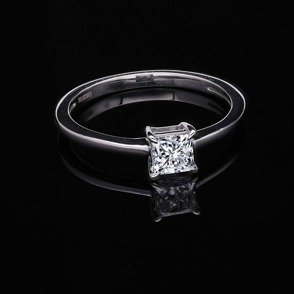 LUXURIANT IGI zertifizierter VS-GH Labor Diamant Ring in 585 Wei&szlig;gold - 0,50 ct. image number 2