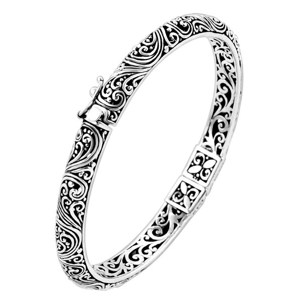 Royal Bali Kollektion - 925 Silber Armreif, 20cm image number 7