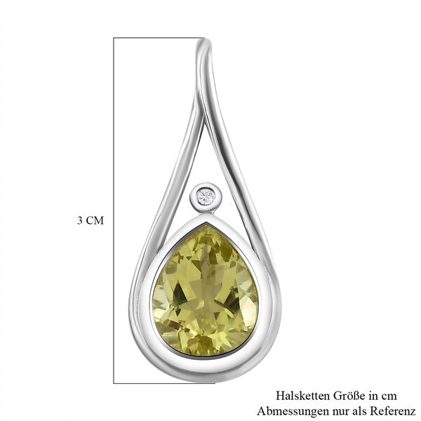 AA Ouro Verde-Quarz und Zirkon-Anh&auml;nger - 2,94 ct. image number 6