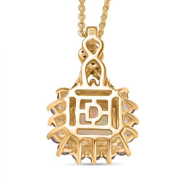 D'Joy Natürlicher, äthiopischer Welo Opal, Tansanit und Moissanit Anhänger mit 50cm Kette - 1,63 ct. image number 4