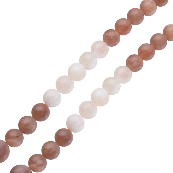 Mehrfarbige Mondstein Halskette, ca. 50 cm, 925 Silber rhodiniert ca. 260.00 ct image number 4