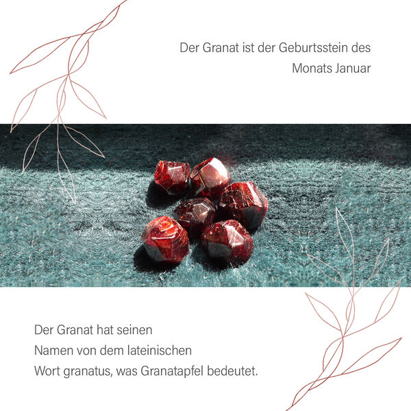 Eternity rotes Granat-Armband image number 8