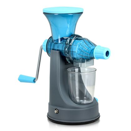 Manueller Slow Juicer - Hand-Entsafter, 29x21 cm, 900 ml, Blau