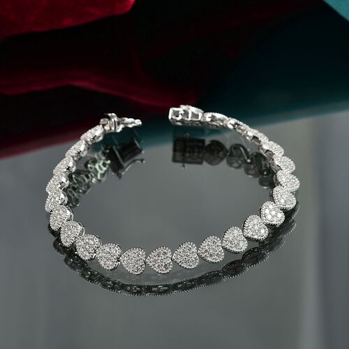 LUXURIANT DIAMOND - Lab Grown Diamant SI Armband ca. 19 cm 925 Silber rhodiniert ca. 3.98 ct image number 1