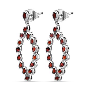 Mosambik Granat Ohrringe, ca. 6,23 ct.