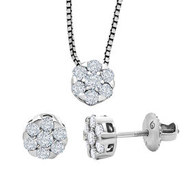 Weißes VS GH Diamant-Schmuckset - 1 ct.