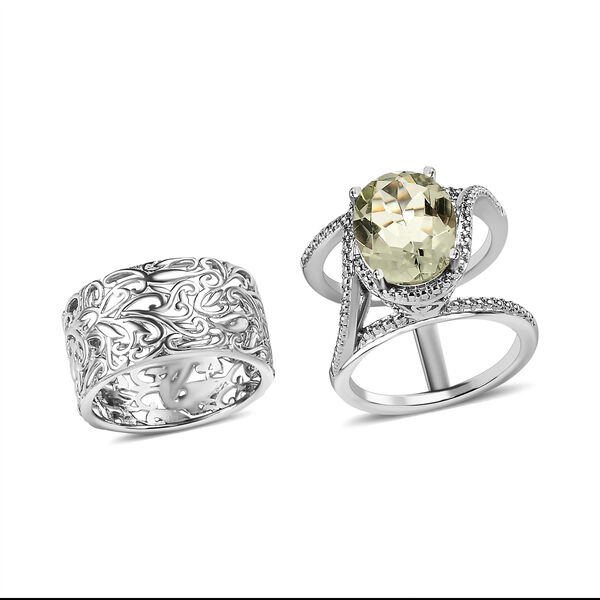 Prasiolith Cocktail Ring - 4,53 ct. image number 4