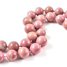Rhodonit Perlen-Halskette in Silber image number 3