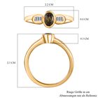 AA Natürlicher, goldener Tansanit und Zirkon Ring, ca. 0,57 ct. image number 6