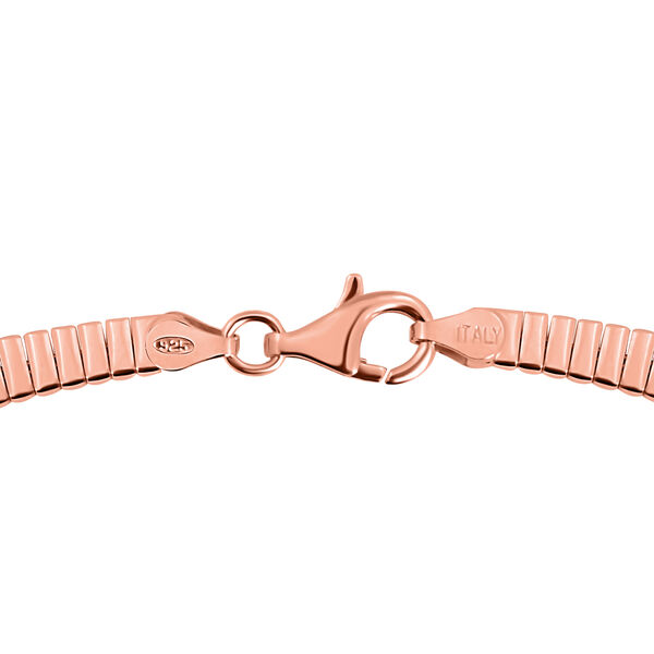 Gro&szlig;e Kleopatra-Halskette in ros&eacute;vergoldetem 925 Silber 45cm image number 3