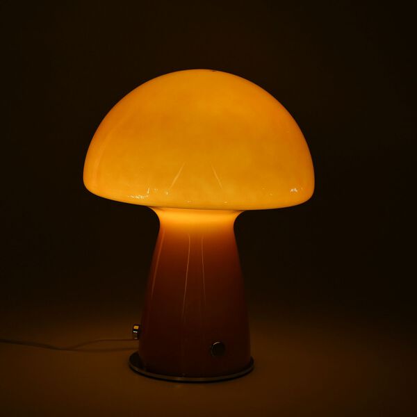 Minimalistische Glas-Pilzlampen mit Touch-Steuerung, Gr&ouml;&szlig;e 22x28cm, Orange image number 9