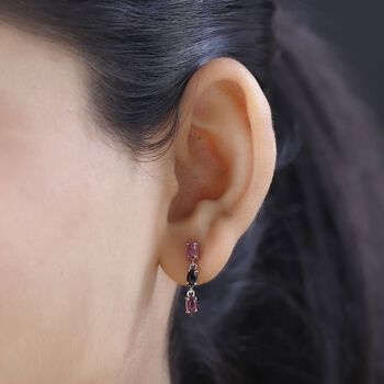 Nat&uuml;rliche, mehrfarbige Turmalin-Ohrringe - 1,72 ct.