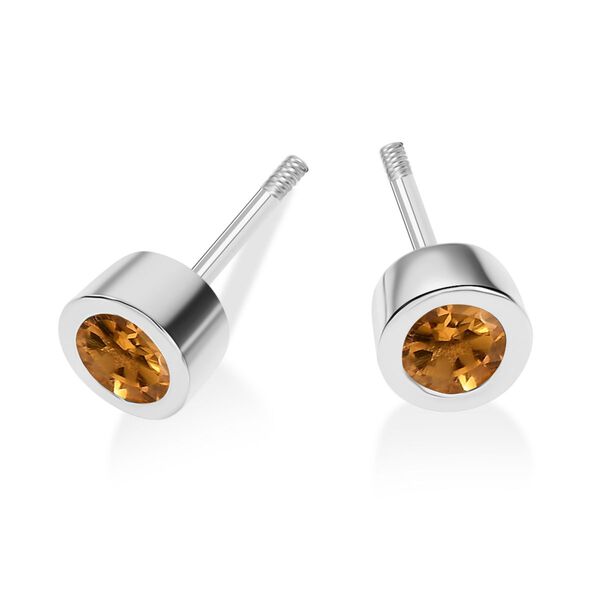 Citrin Ohrringe, 925 Silber rhodiniert - 0,57 ct. image number 6
