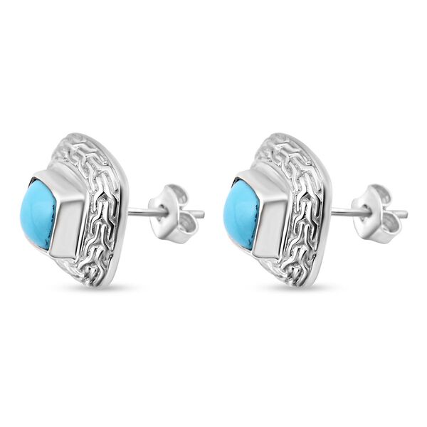 Royal Bali - Sleeping Beauty Türkis Ohrringe 925 Silber ca. 1.69 ct image number 3