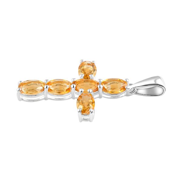 Citrin Kreuz Anh&auml;nger - 2,65 ct. image number 4