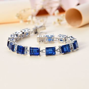 Ceylonfarbenes Quarz-Armband, 20 cm - 40,08 ct.